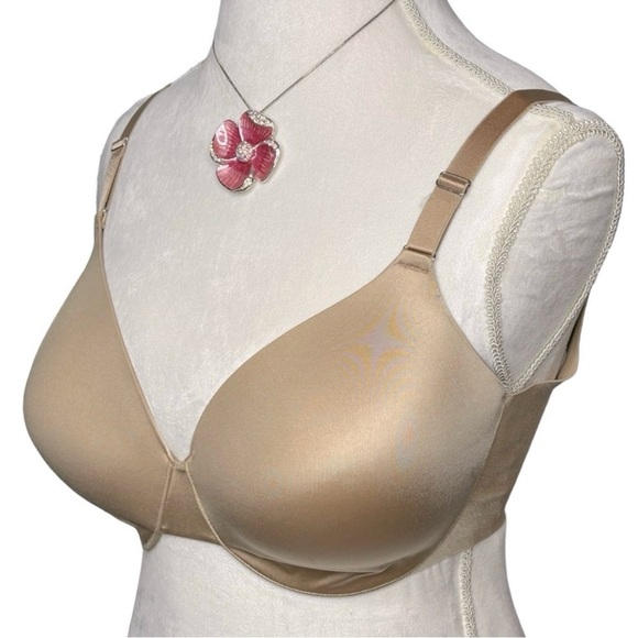 SOMA Bra Vanishing back Full cover Underwire Hook n eye closure Tan 34DDDD/34G - Picture 3 of 11